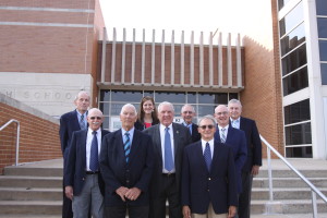 Picture of Board of Directors on steps of High School
